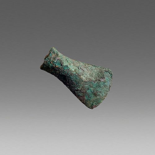 Ancient socketed Bronze Axe Head Bronze Age c.900 BC. 