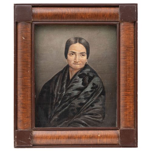 Portrait of Lady, Mexico, 20th century, Colored print