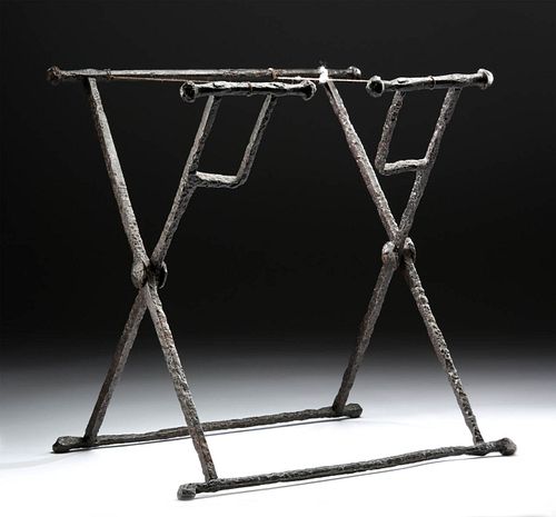 Roman Iron Folding Chair, for Military Officer