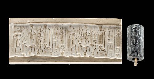 Old Babylonian Stone Cylinder Seal Bead