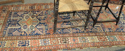 Caucasian Oriental Runner, (worn).
4' x 9' 6".
Provenance: From the Lance & Irma Keller Collection, Bloomfield, Connecticut.