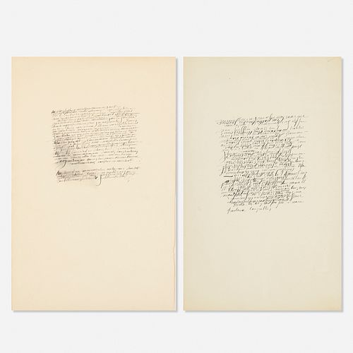 George Deem, Untitled (two works)