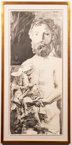 Pablo Picasso "Man with Lamb" Jacomet Print