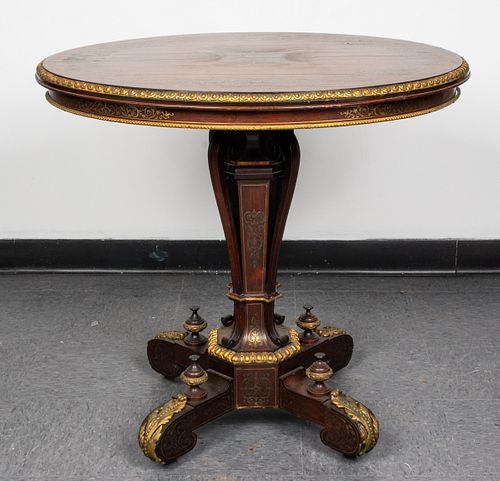 Napoleon III Boulle & Brass Mounted Side Table