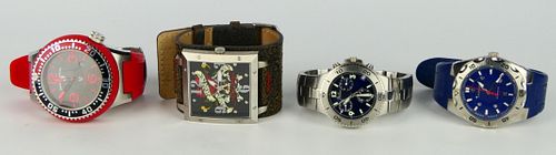 COLLECTION OF (4) GENTS WATCHES