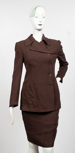 Gucci Two-Piece Wool Blend Skirt Suit