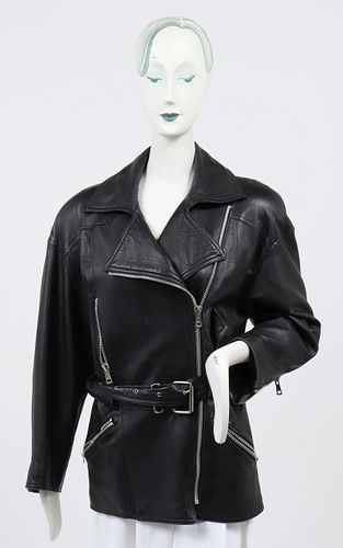 Melanzona for Bergdorf Goodman Leather Jacket