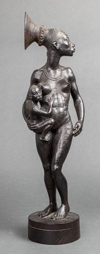 Halford Lembke "Mother & Child" Wood Sculpture