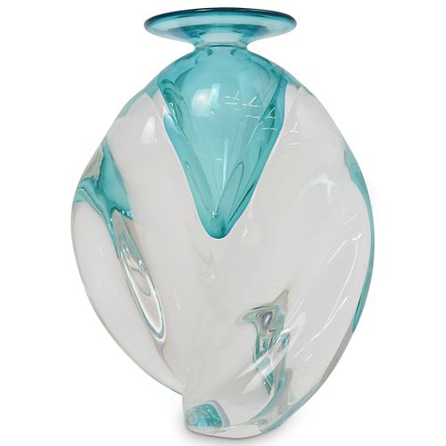 Michael Trimpol Signed Murano Glass Vase