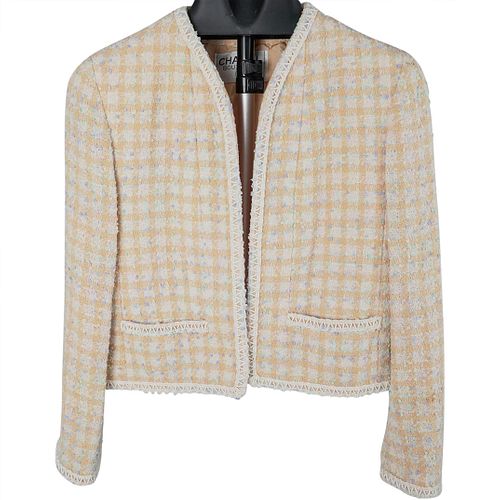 Chanel Boutique Tweed Jacket Blazer