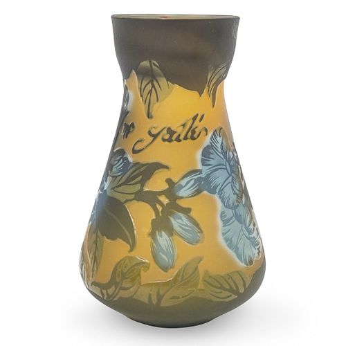 Galle Style Glass Vase