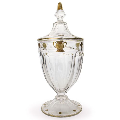 Antique Gilt Glass Urn