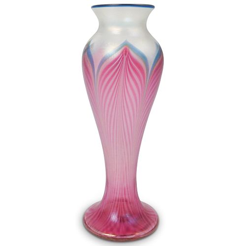 Signed Art Glass Studio Vase