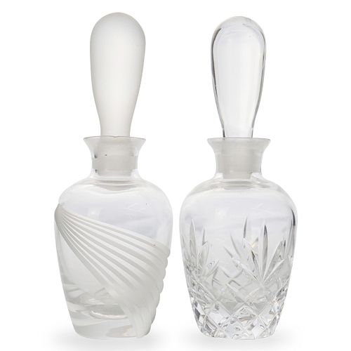 (2 Pc) Lenox Glass Perfume Bottles