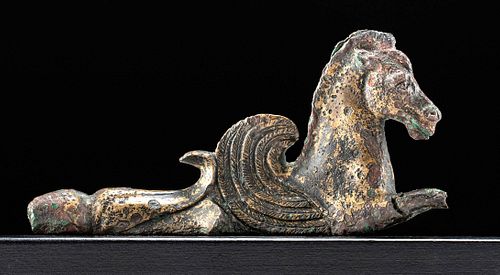Published Romano-British Bronze Vessel Mount - Pegasus