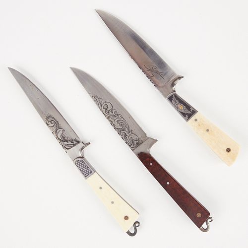 Grp: 3 Straight Back ELW Steel Knives
