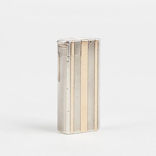 Dunhill Broadboy Sterling Silver and Gold Lighter