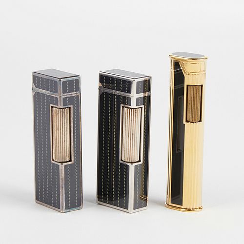 Grp: 3 Dunhill Rollagas Lighters In Box