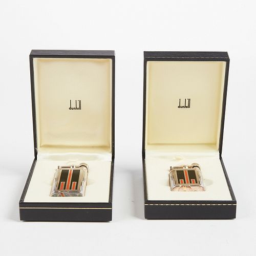 Pair of Dunhill Swing Arm "Manhattan" Lighters