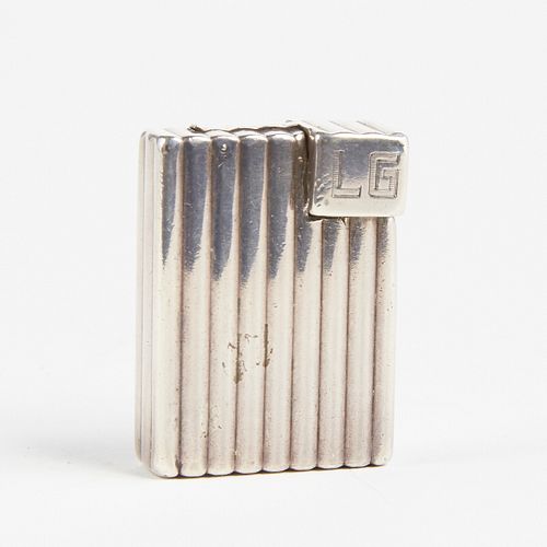 Cartier 1930s Art Deco Solid Sterling Silver Lighter