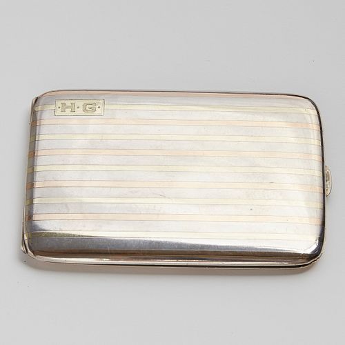 14 Karat Gold And Sterling Silver Cigarette Case - Nora Bayes