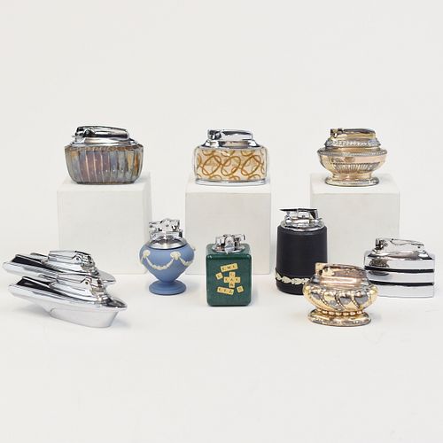 Grp: 10 Ronson Table Lighters