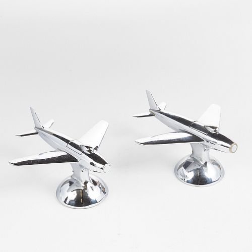 Grp: 2 Dunhill "Jet Plane" Table Lighters