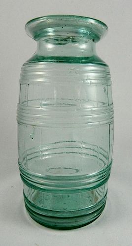 Fruit jar - Cohansey Glass Barrel