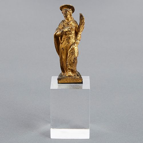 17th c. European Gilt Bronze Saint Eufemia Sculpture