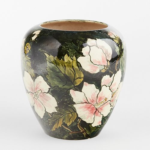 Attributed Pauline Jacobus Studio Pottery Flower Vase 1883