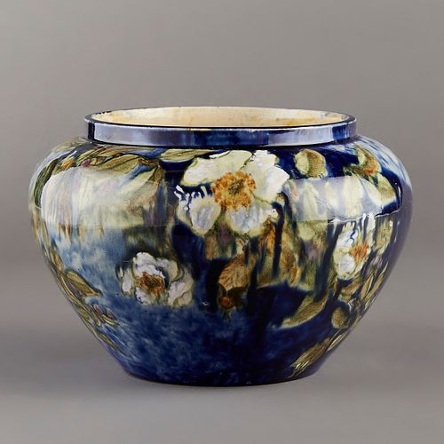 Limoges Style Art Pottery Vase 1880s Signed