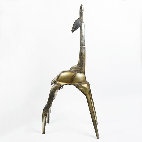 Harry Klessen Metal Giraffe Sculpture