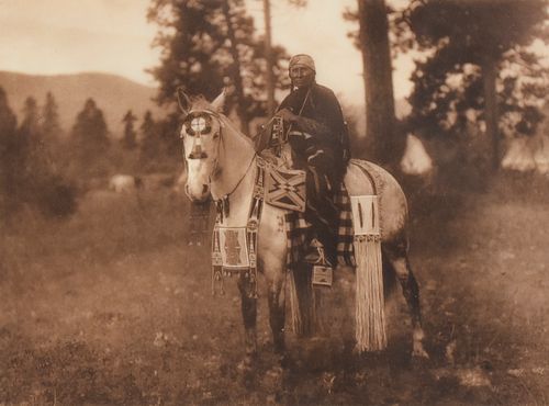 Edward Curtis "Flathead Horse Trappings" Photograph