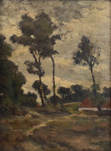 Theodore Richardson Landscape Oil on Canvas