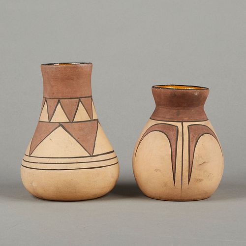 Pair of Owens Pottery Aborigine Vases