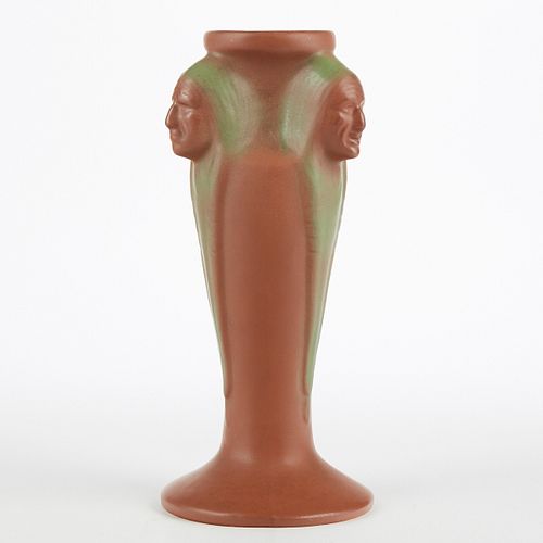 Van Briggle "Indian Head" Mountain Craig Pottery Vase