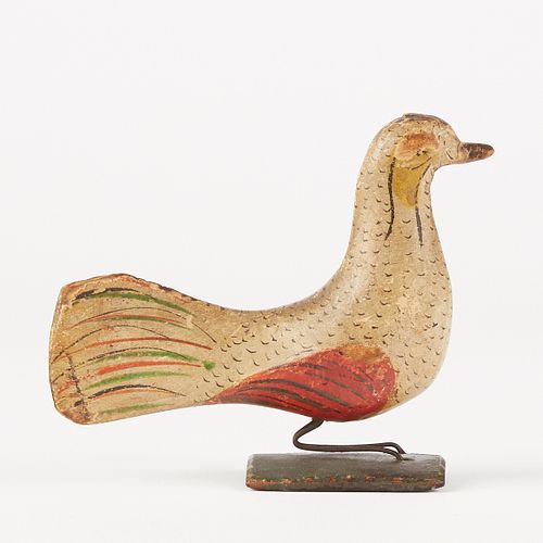 Fine PA or VA Folk Art Carved and Painted Bird