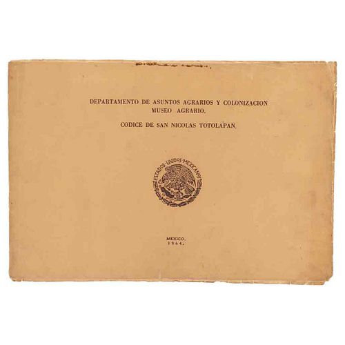 Monroy Sevilla, Salvador. Códice de San Nicolás Totolapan. México: Departamento de Asuntos Agrarios y Colonización, 1964.