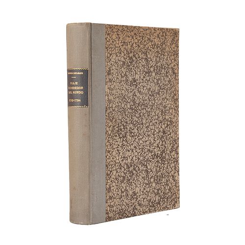 Novo y Colson, Pedro de. Viaje Político - Científico Alrededor del Mundo... Madrid, 1885. Segunda edición. 6 láminas y un mapa.