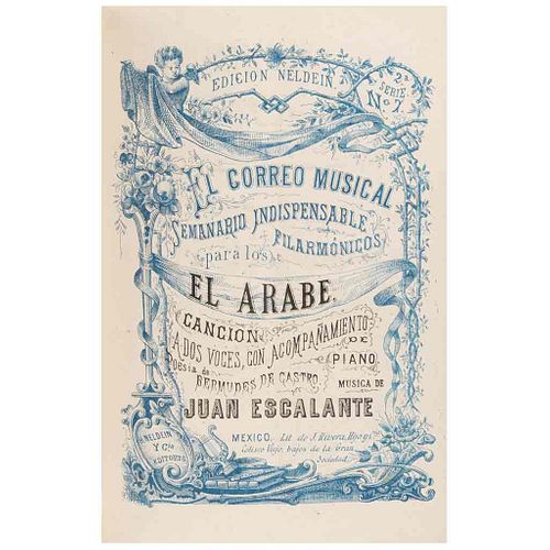 Ketterer, Eugene. El Correo Musical. Semanario Indispensable para los Filarmónicos. México 1877. 35 partituras.