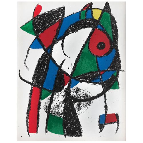 JOAN MIRÓ, Litografía original I, from the suite 12 Litografías originales 1972, Unsigned, Lithography without print number, 11.8 x 9.4" (30 x 24 cm)