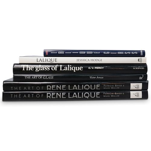 (6 Pc) Set of Lalique Art Books