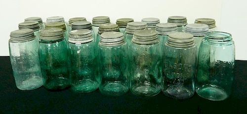 Fruit jars - 22 'Mason' quarts