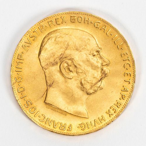 ONE AUSTRIAN GOLD CORONA, 1915