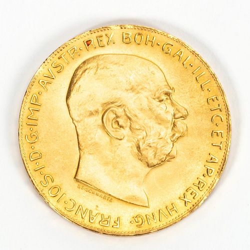 ONE AUSTRIAN GOLD CORONA, 1915