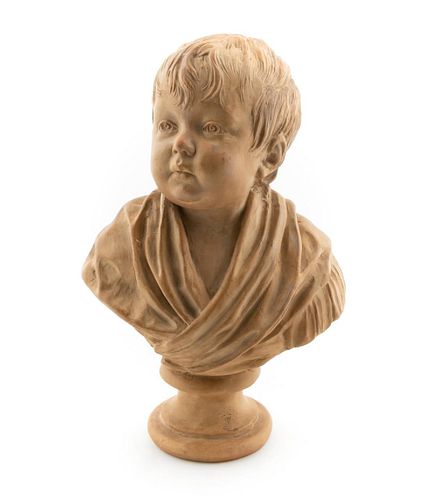 AFTER HOUDON, CLAUDINE, TERRACOTTA BUST