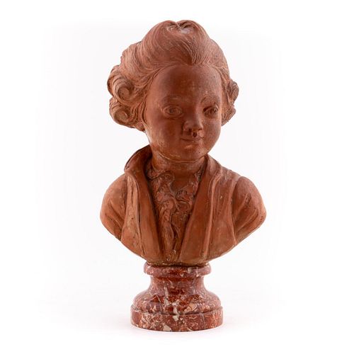 TERRACOTTA BUST OF A BOY, YOUNG COMPOSER