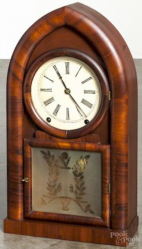 William Johnson rosewood beehive shelf clock, 18 3/4'' h.