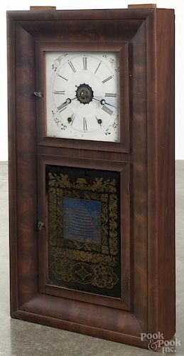 Ansonia Brass Co. mahogany ogee shelf clock, 30 1/4'' h.