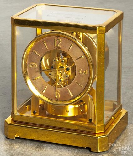 Le Coultre brass Atmos clock, no. 48149, 9 1/4'' h.